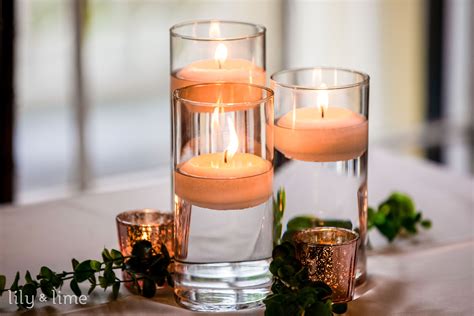 fake candle centerpieces